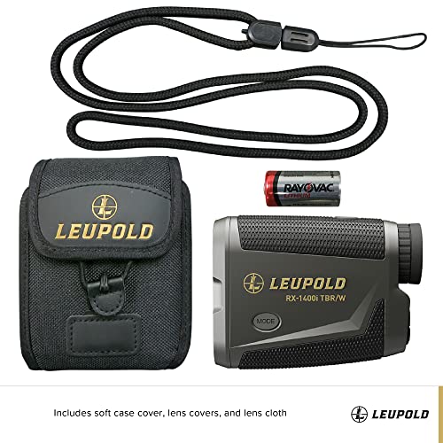 Leupold RX-1400i TBR/W Gen 2 Rangefinder with Flightpath, 1400-Yard Distance, Black/Gray