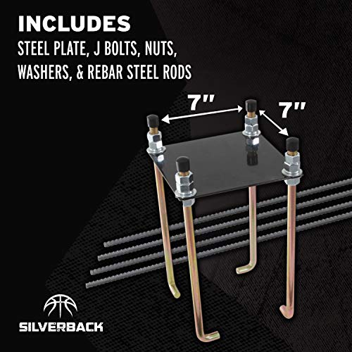 7-Inch Basketball Hoop Anchor Kit for Silverback, Goaliath & Hoopstar