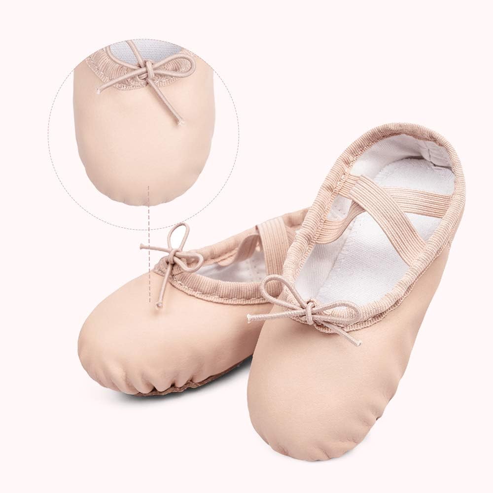 Stelle Ballet Shoes - Soft Leather Toddler & Kids Dance Slippers | Comfortable & Stylish
