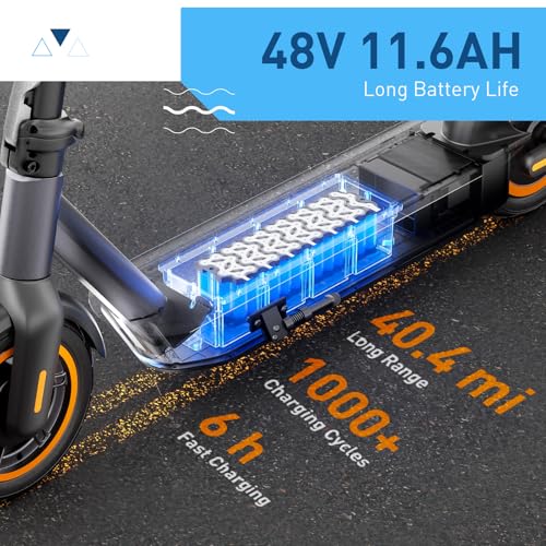 Hiboy S2 Max Electric Scooter - 500W Motor, 40.4 Mile Range, Black