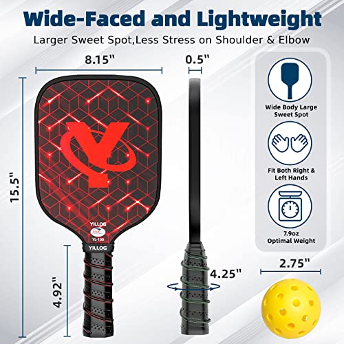 Pickleball Paddles Set of 4 with Balls & Towels - USAPA Approved, Lightweight