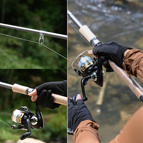 6.9FT Carbon Fiber Fishing Pole Combo Set with Reel Accessories & Bag