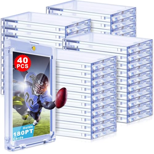 Clear Magnetic Card Holder 180pt Thickness - 40 Pack, Secure Display Protection