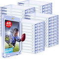 Clear Magnetic Card Holder 180pt Thickness - 40 Pack, Secure Display Protection
