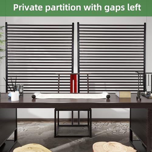 Outdoor Privacy Screen 43x59 Inches - Metal Garden Fence Panel with Variation 59.0"L x 43.3"W