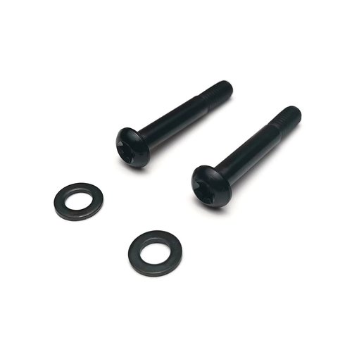 BININIU Black T25 Titanium Bracket Bolts for Sram Flat Mount Caliper, Disc Brake Hardware M5*32mm (Black - Ti - 32mm)