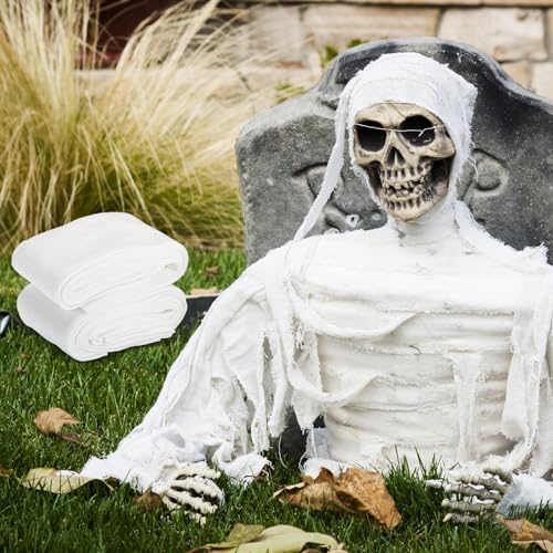 Halloween Mummy Gauze Bandage Wrap 3x12 Inch - 20 Pack for Cosplay & First Aid