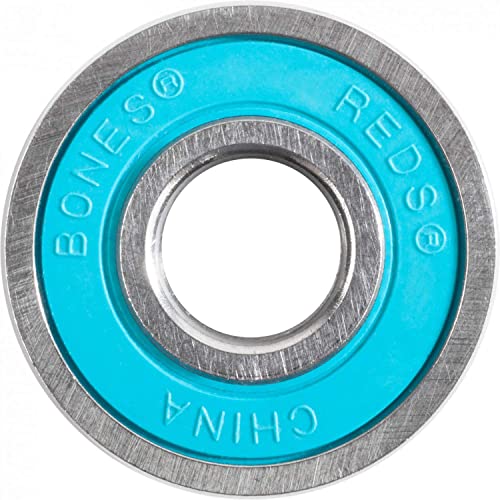 Bones Big Balls Reds Skate Bearings 8mm - Pack of 16, High-Speed Long-Lasting