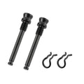 JMFahrrad Titanium Bike Disc Brake Caliper Bolts with Snap Rings, Mountain Bicycle Brake Pad Screws, 1 Pair (Black)