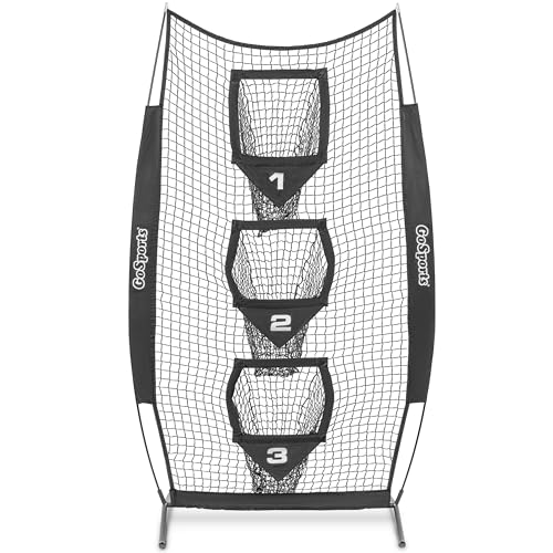 Football Throwing Target Net - 8 x 4 ft Practice Pass Accuracy Training - Black Variation
