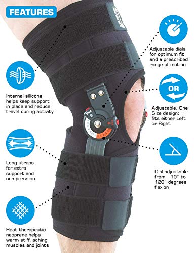 Neo-G Hinged Knee Brace - Adjustable Support for Injury Recovery & Arthritis