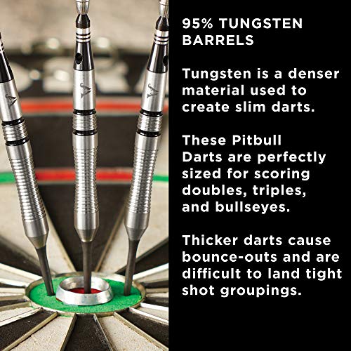 Viper Blitz 22g Tungsten Steel Tip Darts Set with Case - Slim, Heavy, 95% Tungsten