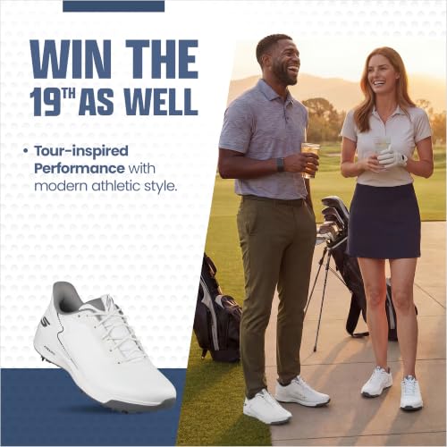 Skechers Men's Elite Vortex Rival Golf Shoes White 13 Waterproof Support