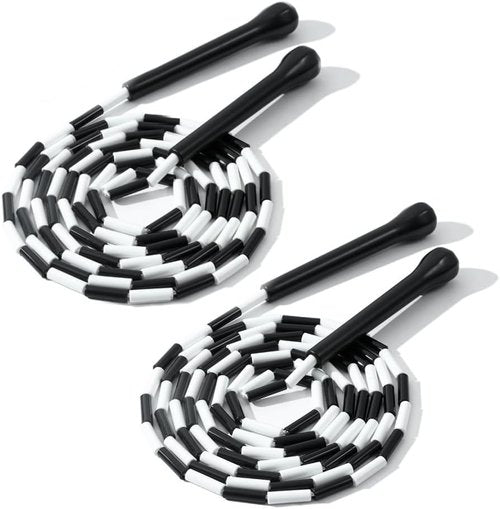 IDOU Beaded Jump Rope - Unbreakable Handles, Tangle-Free Rotation, Adjustable Length for Smooth Workouts