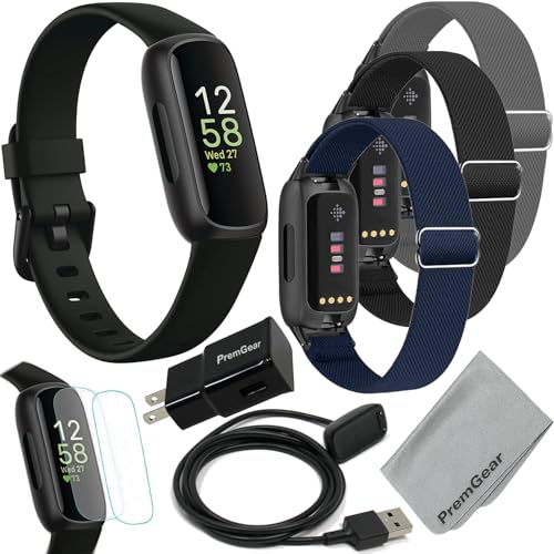 Fitness Activity Tracker with Heart Rate Sleep & Stress Monitoring - Includes 3 Watch Bands & Accessories