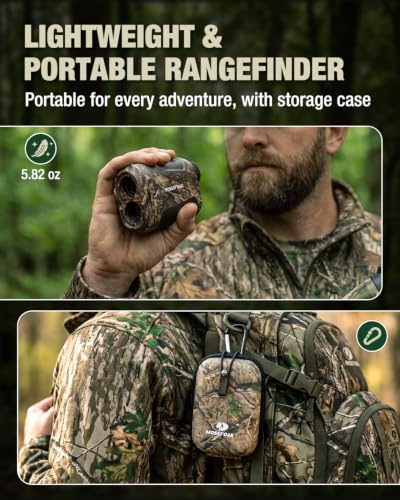 Mossy Oak 1200Y Laser Rangefinder for Hunting & Outdoor Use