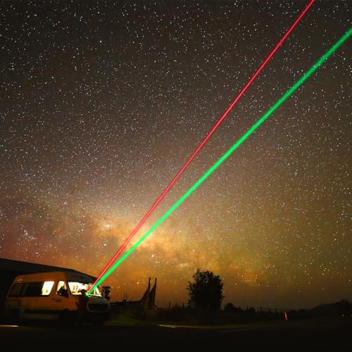 Rechargeable Laser Pointer with Green & Red Beams - Long Range, Tactical Light