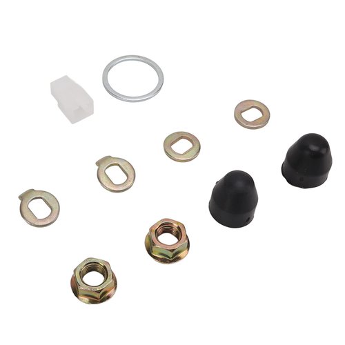 Hub Motor Nuts Kit, Steel Wheel Axle Nut M14 Nuts Washer Kit with 14mm Shaft for Electric Bikes Scooters Component Axle Nut