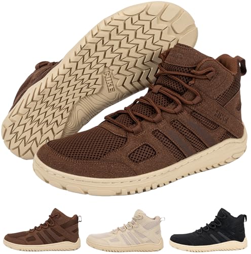 Hike Footwear Canyon Trail Barefoot Hiking Shoes - Wide Toe Box, Zero Drop - Women 8-8.5 / Men 6-6.5, Canyon Brown