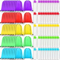 Bulk 100 Pack 17 oz Reusable Plastic Water Bottles & Drawstring Bags Set
