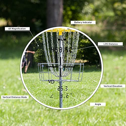 REVASRI Laser Rangefinder for Golf & Disc Golf – 1000 Yards, Slope & Elevation, Rechargeable, Waterproof