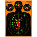 Highwild 50 Pack Silhouette Splatter Paper Targets 18x24 Inch - Bright Splash Colors for Shooting Practice