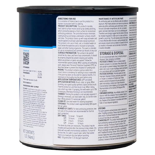 TotalBoat JD Select Water-Based Ablative Antifouling Paint 32 Fl Oz - Black