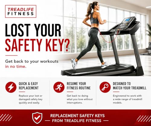 Treadmill Safety Key Replacement for Sunny Health & Fitness Models SF-T7874 SF-T7515 SF-T7917