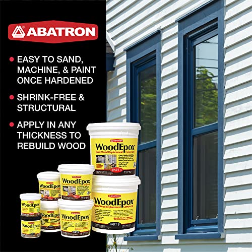 Abatron WoodEpox Kit 2 Quart - Structural Wood Filler & Repair Epoxy