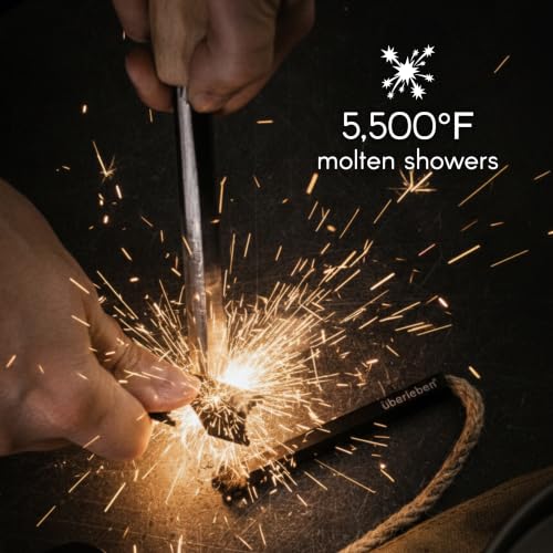 Überleben Kräftig Grip Ferro Rod Fire Starter 1/2 Inch Waterproof Camping Tool