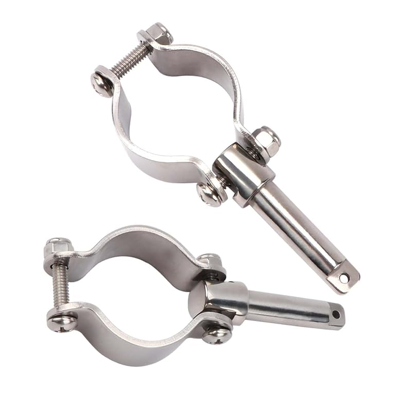 Stainless Steel Oarlock Socket - Side Mount Rowlock 316 Marine Grade, 2 Pack