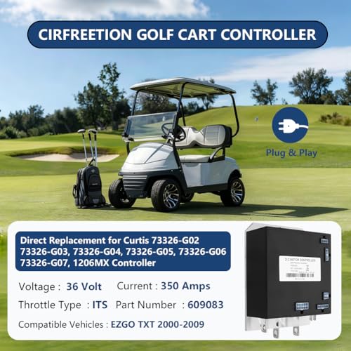 Golf Cart Controller 36V 350A for EZGO TXT 2000-2009 - Black