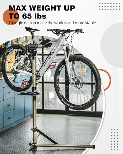 Champagne ROCKBROS Heavy Duty Bike Repair Stand for E-Bike, MTB & Road Bike