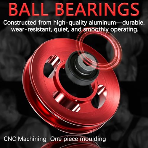 Premium 12-Piece 90mm Aluminum Pulley Wheel Set for Cable Machines & Home Gyms