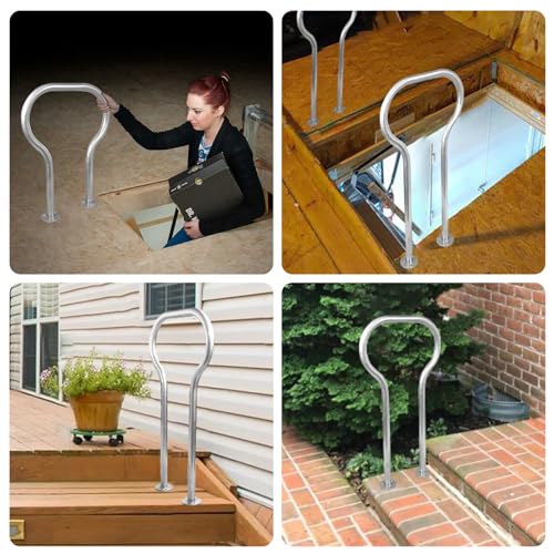 Yeezoo 37.4-Inch Boat Dock Handrail Safety Grab Bar for Marina & Decks