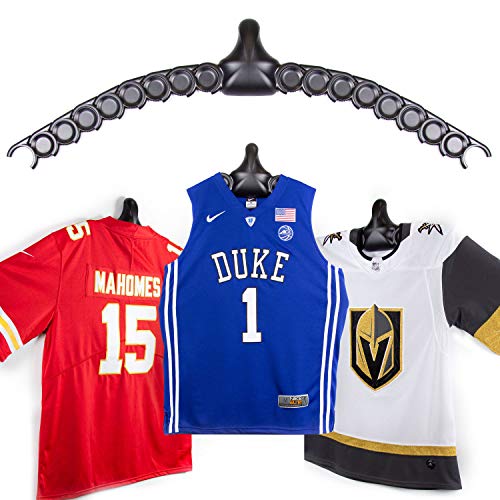 ChalkTalkSPORTS JerseyGenius Adjustable Jersey Hanger 3 Pack Wall Mount