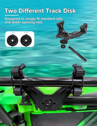 Offset Kayak Paddle Holder 2-Pack for Track Mounts - Fishing & Kayaking Accessories