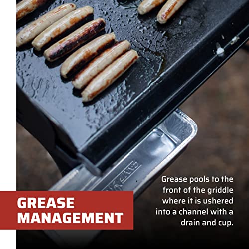 Camp Chef Fry Griddle 16-Inch 3-Burner Flat Top Steel Griddle for Large Cooking Area