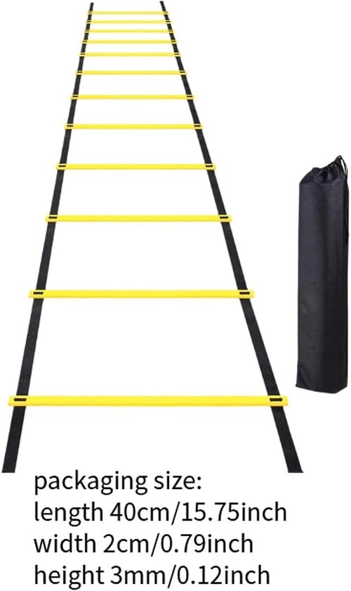 Colaxi Agility Ladder - Folding Balance Training Tool for Soccer & Volleyball | Instant Setup