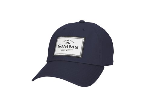 Simms Single Haul Fishing Cap, Low Profile Fishing Hat for Men, Admiral Sterling One Size