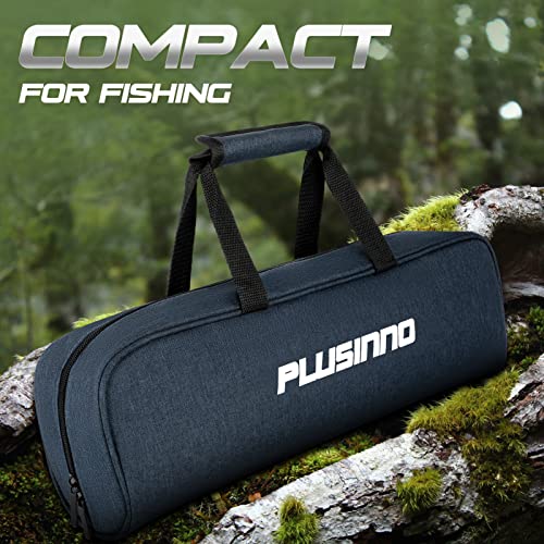 Telescopic Fishing Rod and Reel Combo 6.89 ft Portable Kit with Carrier Case
