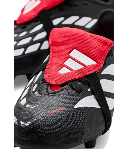 adidas Kids' League Predator Fold-Over Tongue Soccer Sneakers - Big Kid, Black/White/Lucid Red