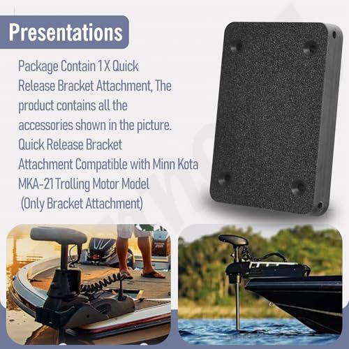 Quick Release Bracket Attachment for Minn Kota MKA-21 Trolling Motor
