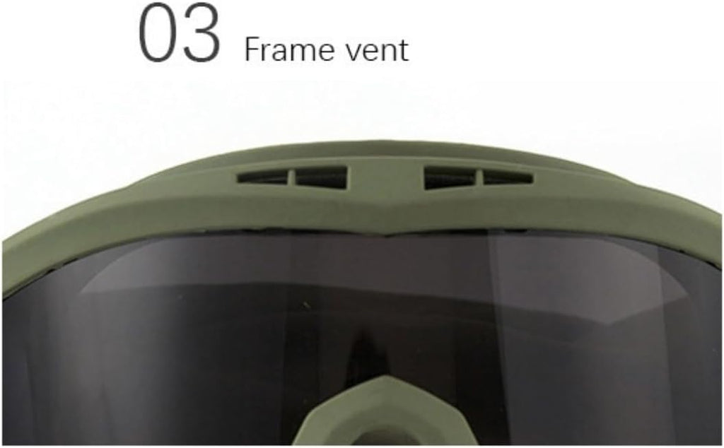 Skiennix Tactical Military Goggles - 3 Interchangeable Lenses for Wind & Dust Protection | Ideal for Airsoft & Cycling