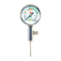 Firelong Accurate Ball Pressure Gauge - Heavy Duty Metal Made, Test and Adjust Analog Gauge for Football, Soccer, Rugby, Basketball, Volleyball and Other Sports Balls