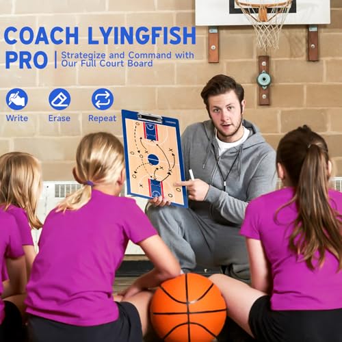 Waterproof Double-Sided Basketball Clipboard Whiteboard - Erasable Tactics Board
