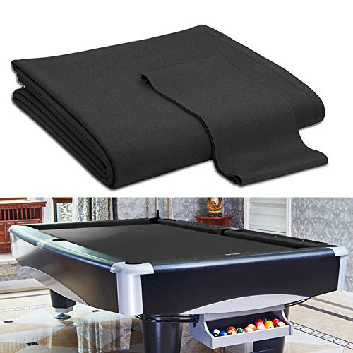 Boshen Black Worsted Blend Billiard Cloth for 7' Pool Table, Fast Surface
