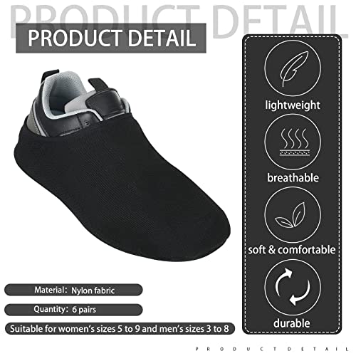 Dance Shoe Covers Sports Socks for Carpet Floors Women's Yoga Socks - 6 Variations