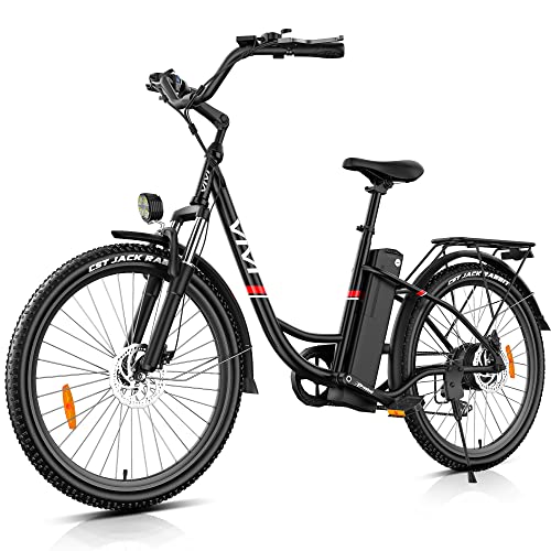 Vivi 26'' Step-Through Electric Bike for Adults, Commuter E-Bike with 1000W Power