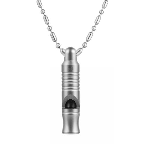 KeyUnity KA56 Titanium Whistle for Emergency Survival Hiking Camping and Everyday Carry Keychain Whistle 120dB Loud Clear Sound Lightweight Portable Outdoor Gear